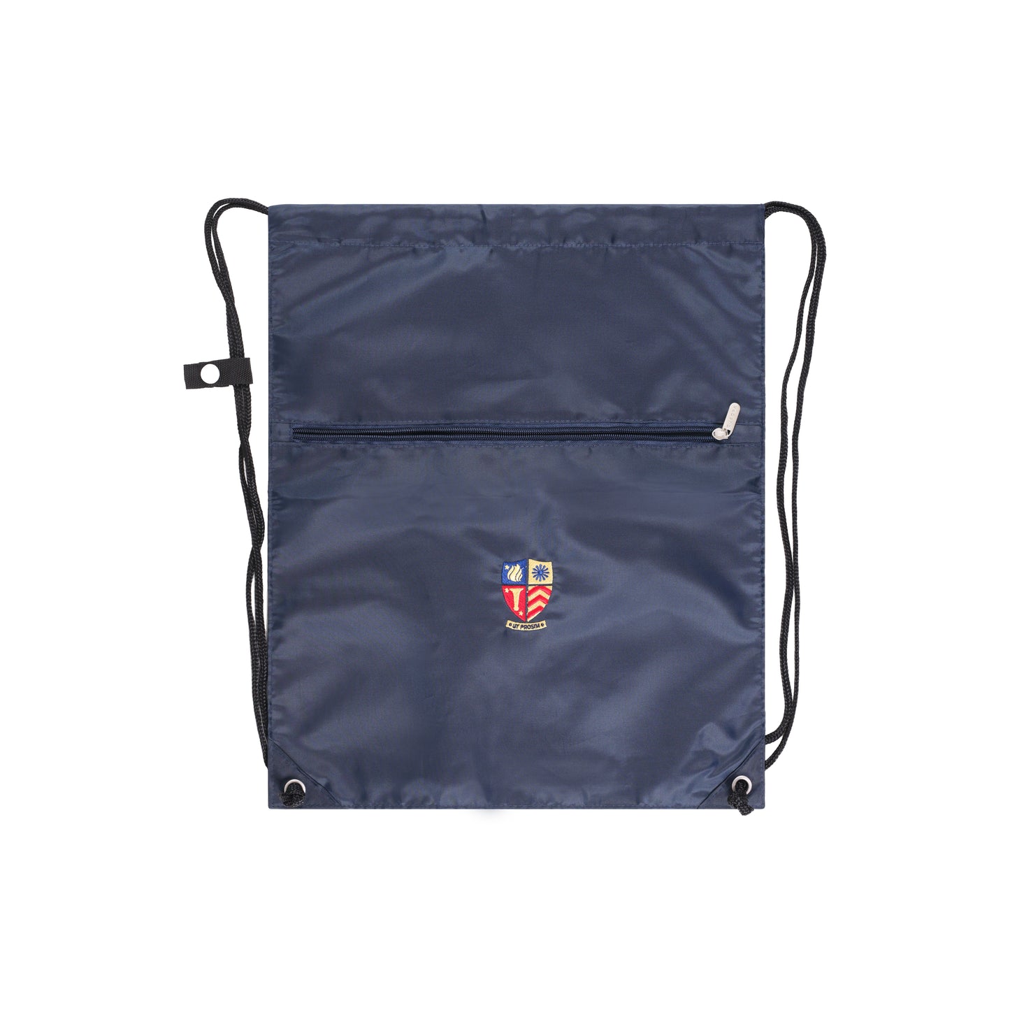 Navy Blue Crested Spare Clothes Bag