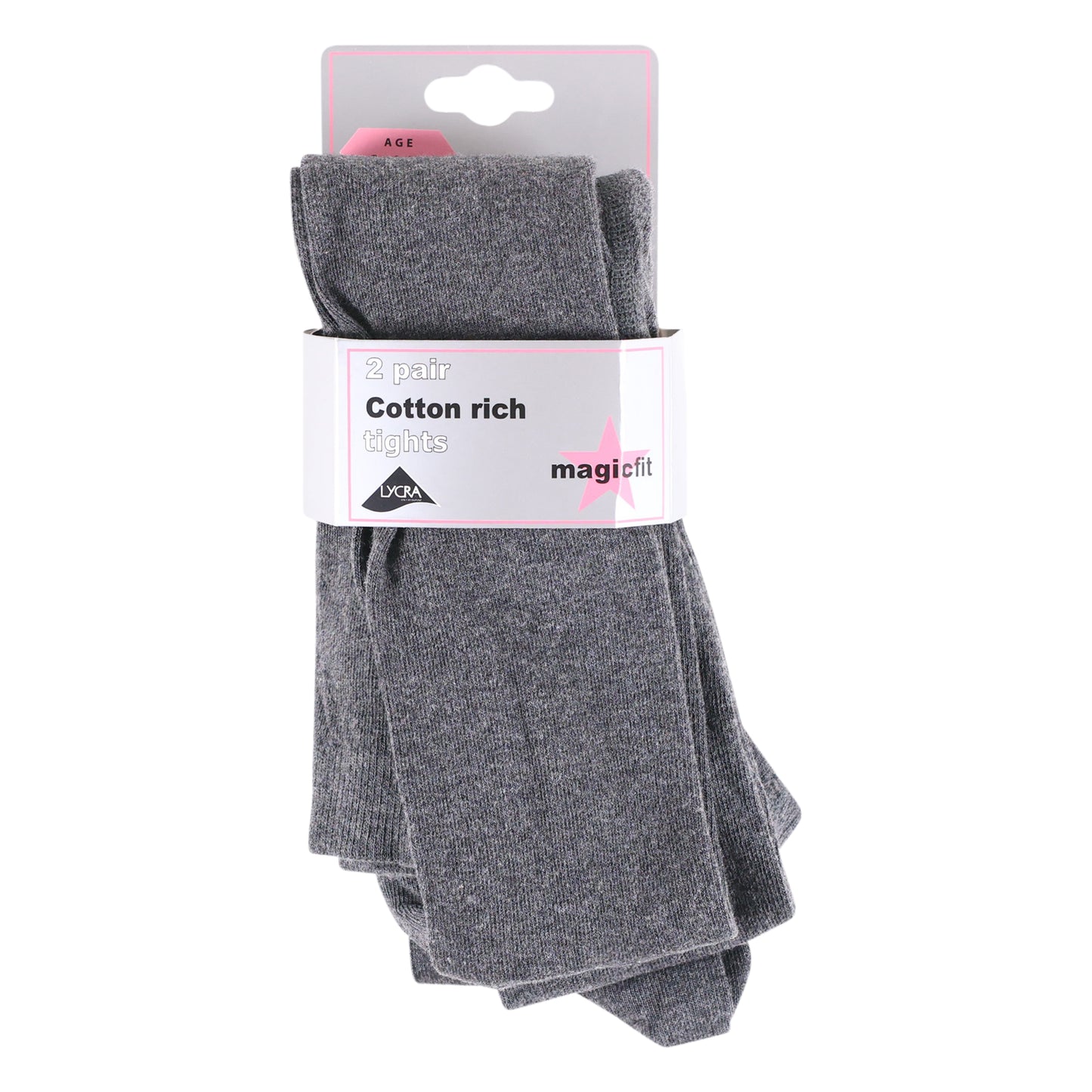 Soft Grey Tights (Twin Pack)