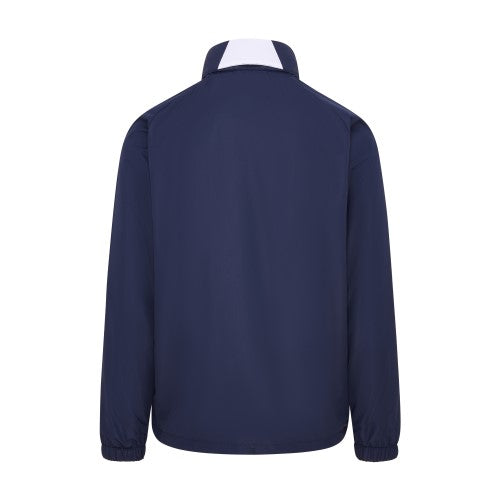 Navy Showerproof Jacket with concealed Hood