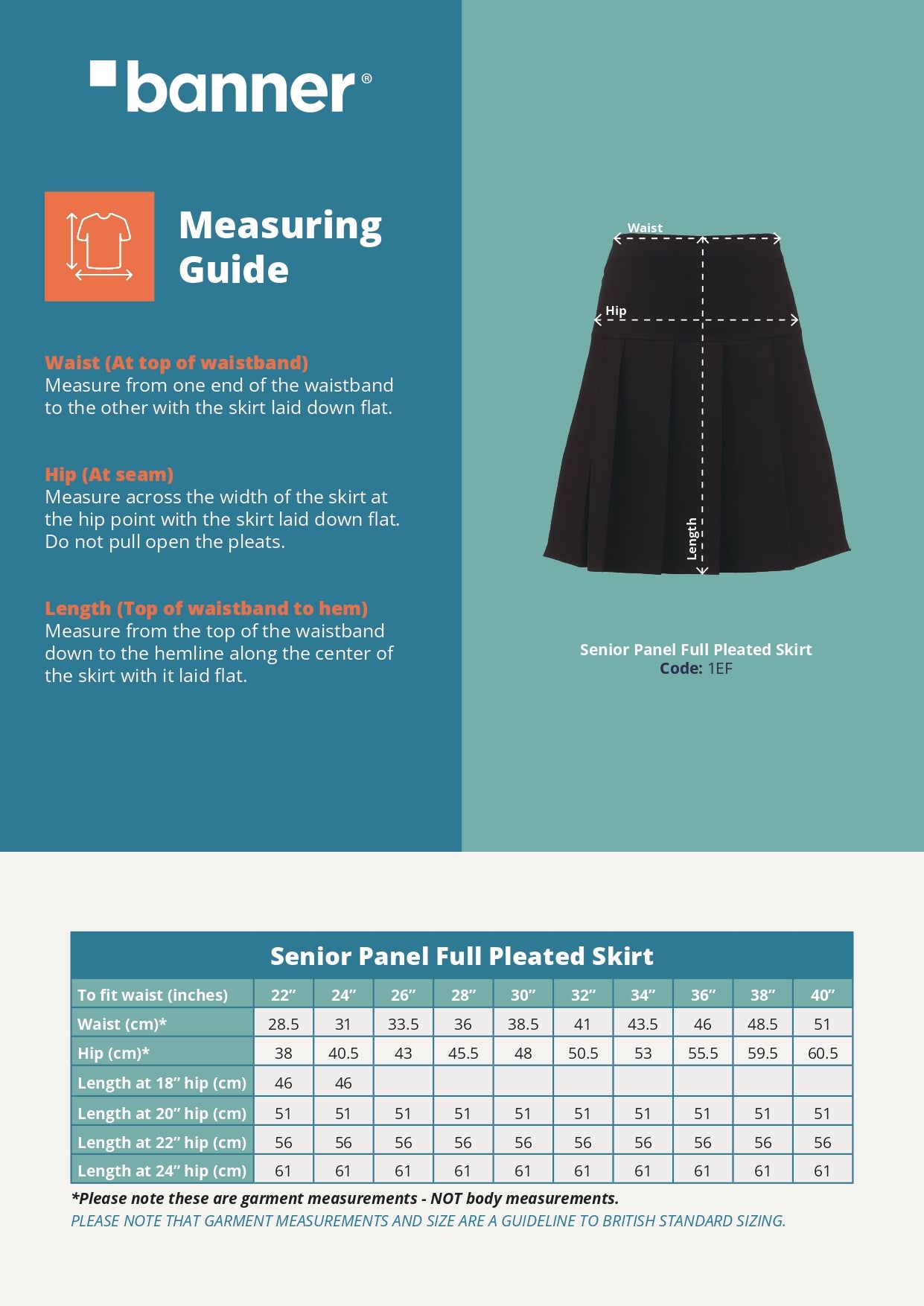 Senior Grey Stretch Pleated Skirt