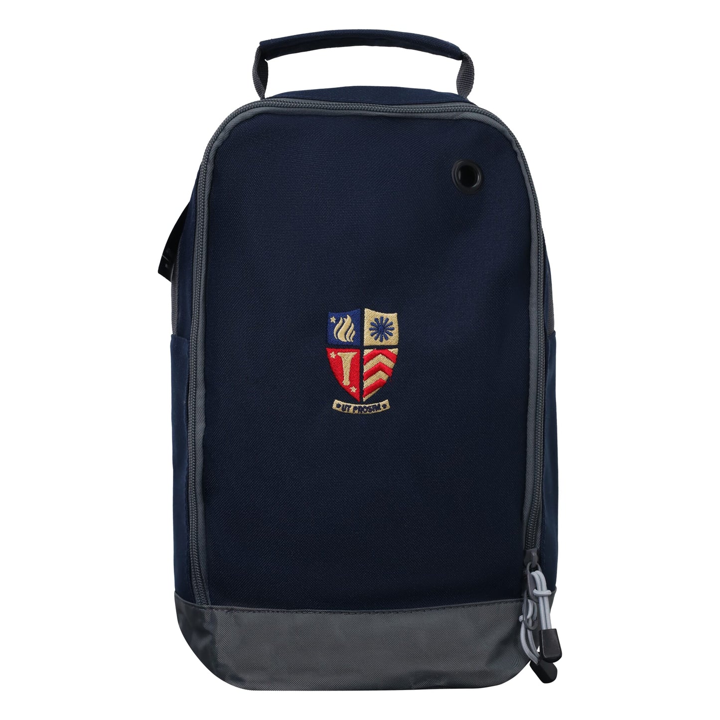 Navy Blue Crested Boot Bag