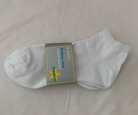 White Sports Socks - No Show