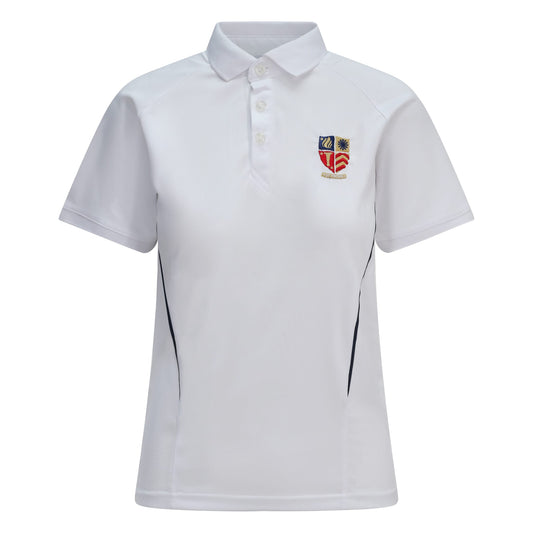 Ryde School Boys White PE Polo