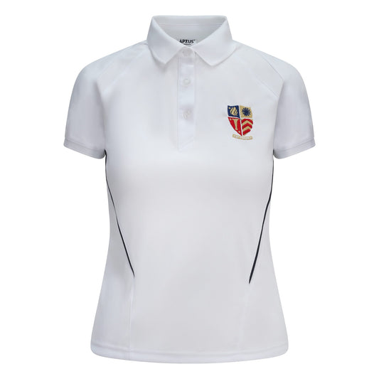 Ryde School Girls White PE Polo
