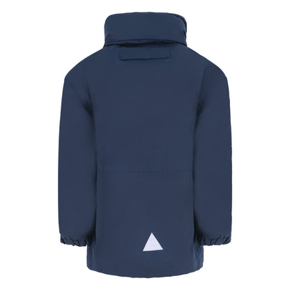 Navy Blue Crested Fleece Lined Jacket