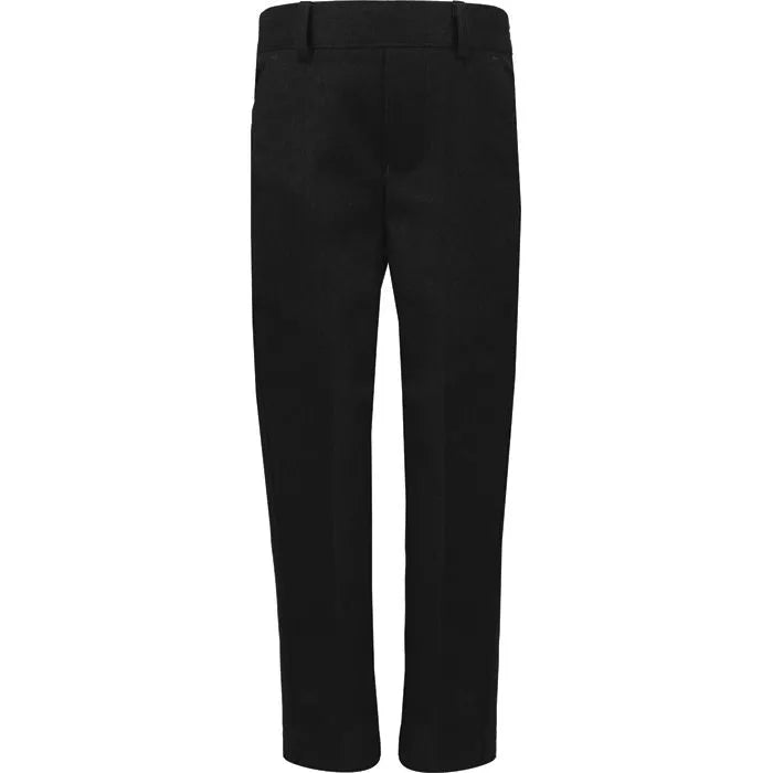 Elasticated Back Junior Black Trousers