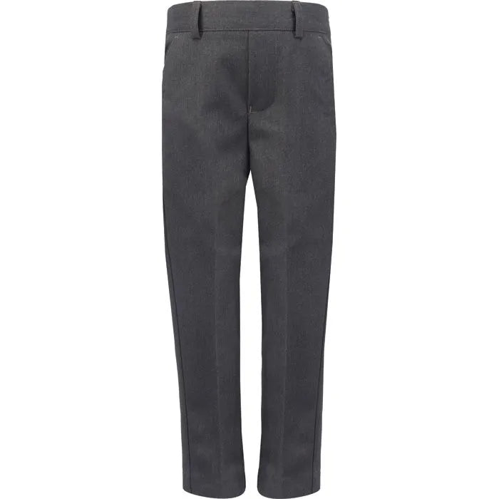 Elasticated Back Junior Grey Trousers