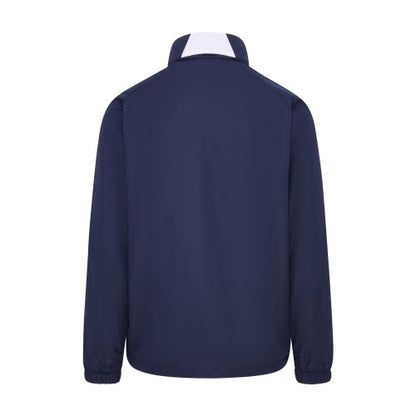 Navy Showerproof Jacket with concealed Hood