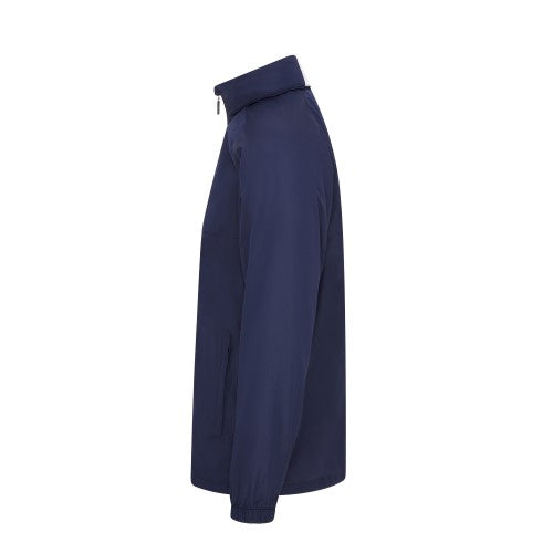 Navy Showerproof Jacket with concealed Hood