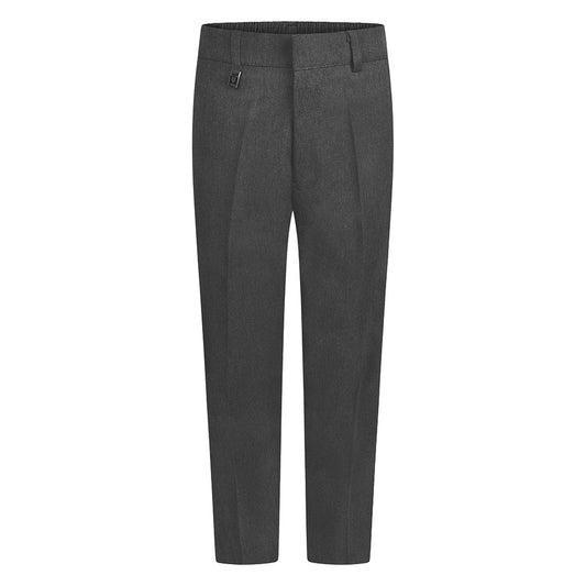 Elasticated Back Junior Grey Trousers