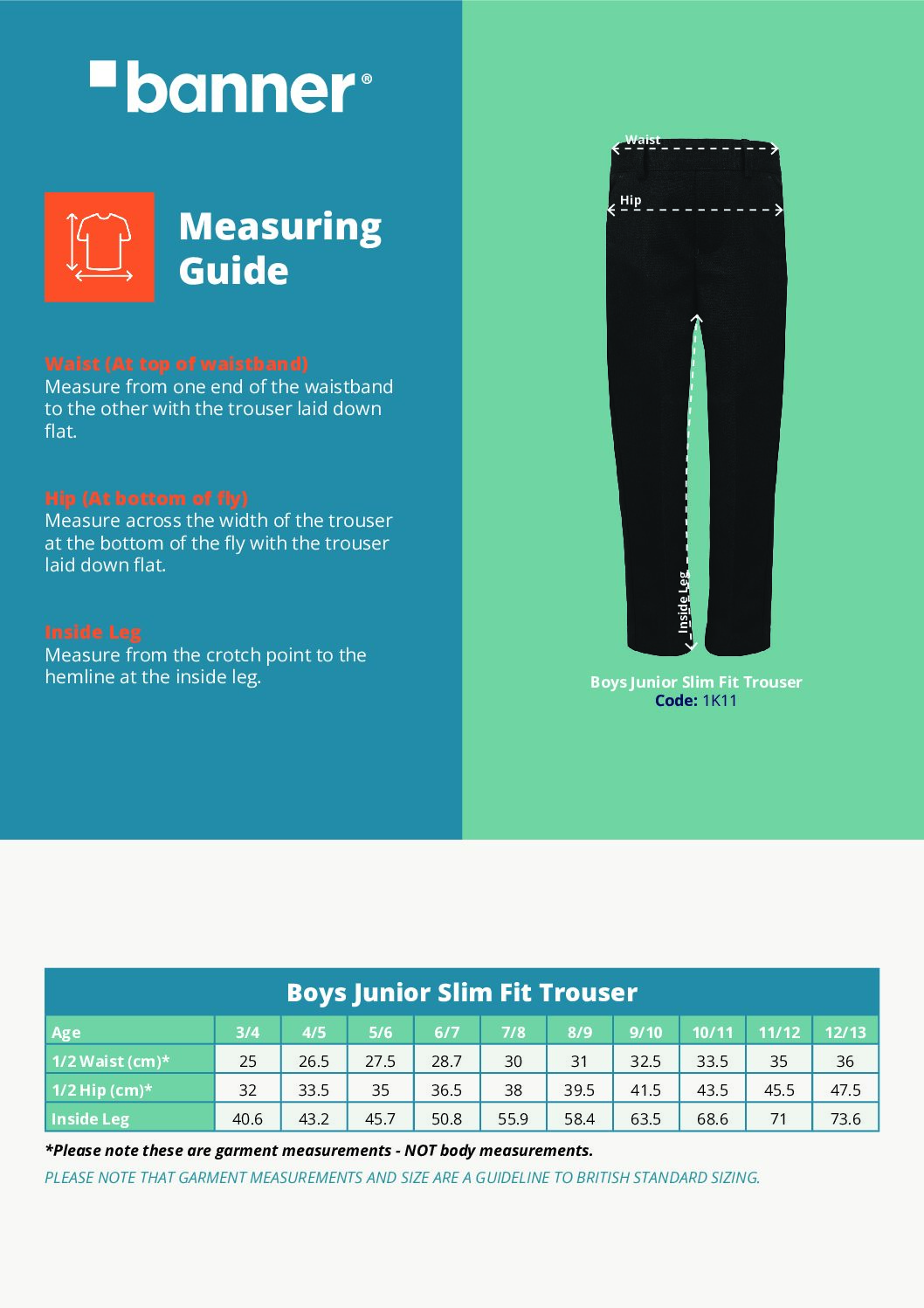 Elastic Back Junior Charcoal Trousers