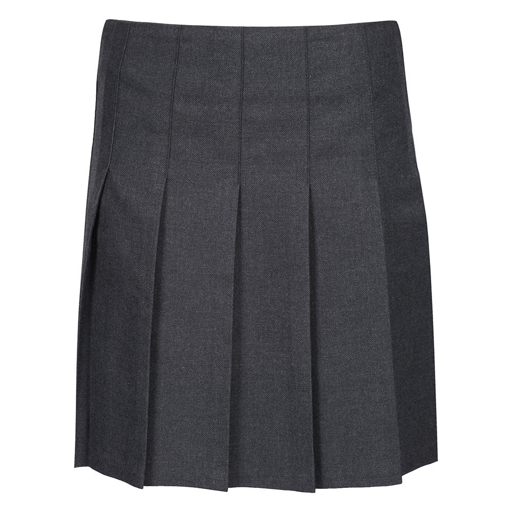 Junior Grey Pleated Skirt
