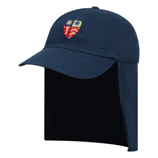 Navy Blue Crested Sun Hat
