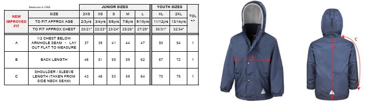 Navy Blue Crested Fleece Lined Jacket