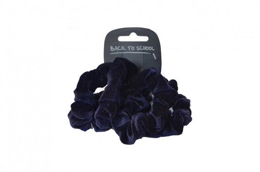 Navy Blue Velvet Scrunchie